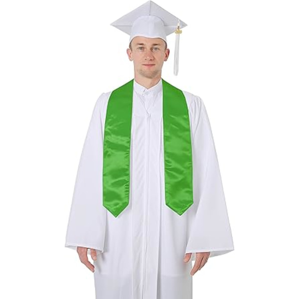 Grön Stola Universitetsdiplom Vit Vuxen Bechalor Dop Stola Präst 16 Färger