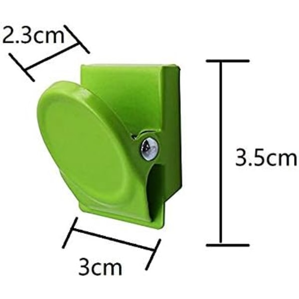 16 Farger Multifarget Metall Magnetiske Klips, Magnetisk Kjøleskap Whiteboard Vegg Memo Notat Klips