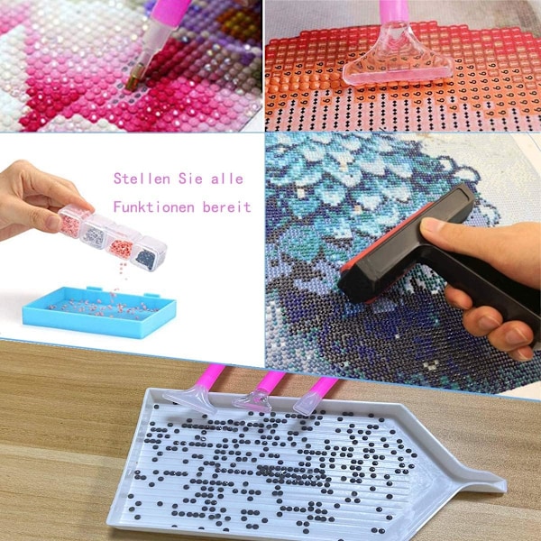 Diamantmaling Tilbehør, A4 Lysbrett for Diamantbroderi, Justerbar Lysstyrke Bærbar Lysbord Tegnebrett med USB-kabel Diamant