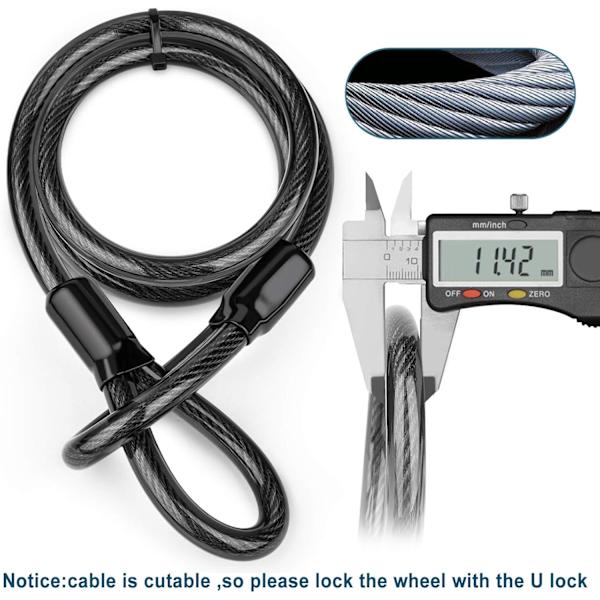 Cykel U-lås, robust shackle D-lås