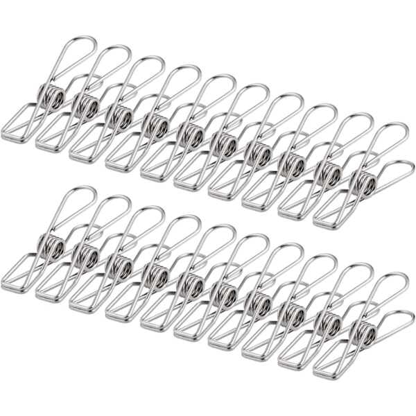Klemmer i rustfrit stål 100 stk. 60 mm Ubrydelige klemmer Slidstærke ruster ikke Clips