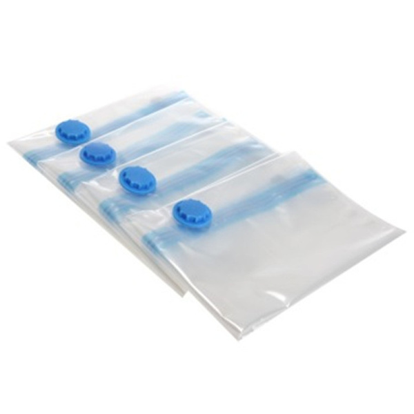 Vakuumförvaringspåsar Set om 4Typ 60x40cm Vakuumförvaringspåsar Återanvändbara Resor för Madrass Sängkläder Kuddar Kläder