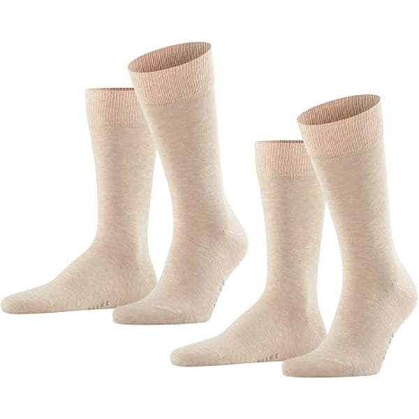 2-Pack Men's Thin Reinforced Cotton Socks Without Pattern for Winter or Summer Pack of 2 Pairs