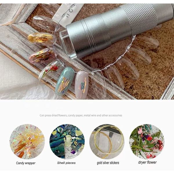 Mini 12 LED UV Lommelygte, Negle Tørreapparat, 15s UV Gel, Hurtig Tørring, Hærdende Lampe, UV Sensor Lampe, Neglelampe, Hærdende Lampe