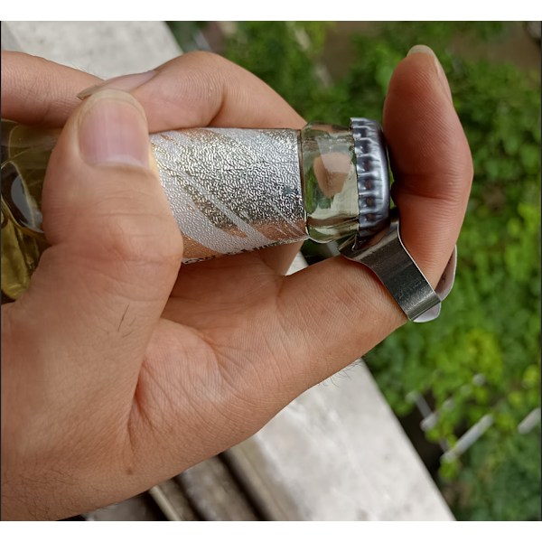 Rustfrit Stål Flaskeåbner Ring 22mm*8.2mm*1.5mm Flaskeåbner