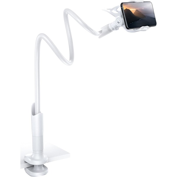 Telefonholder, justerbar svanehals holder - Universal 360° rotationsstøtte til iPhone 14 Pro Max Plus, 13/12/11 Pro Max, Mini, XS Max XR X 8 7 6, Sw