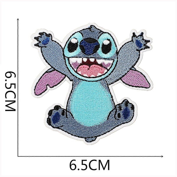 Set med 16 starbaby broderitygdekaler Anky Alien Dog broderidekaler patchdekaler små monster Broderad LOGO