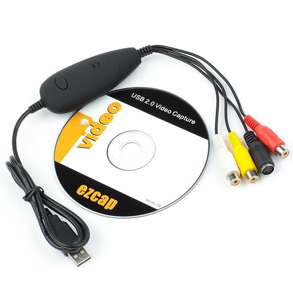 Video Grabber VHS Analog Digital Versjon 2022 | Windows 11+ Ny Programvare | USB 2.0 VHS Konvertering | Konverter Gamle Videobånd til Mpeg Digital Fo