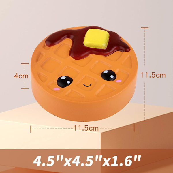 Kawaii chokladkaka Squishies långsamt växande Squishies Squeeze Stress Relief Toys Mjuk presentkollektion