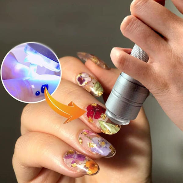 Mini 12 LED UV Lommelygte, Negle Tørreapparat, 15s UV Gel, Hurtig Tørring, Hærdende Lampe, UV Sensor Lampe, Neglelampe, Hærdende Lampe