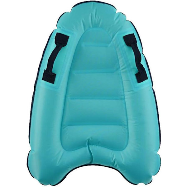 Uppblåsbar Bodyboard, Bärbar Flytande Enfärgad Boj, Uppblåsbar Surfbräda med Handtag, Pool Float, Aquaplane för Strandpool