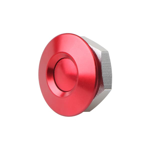Blå bilmodifiering Racing Mini huvlås 30MM knapptyp modifiering huvspänne