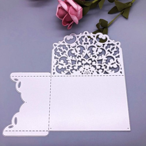 Skärverktyg Scrapbooking Skärverktyg Skärverktyg Kolstål Stencil Form Kort Inbjudan Blomma Kuvert Dekoration DIY Kort för Bröllopsfest