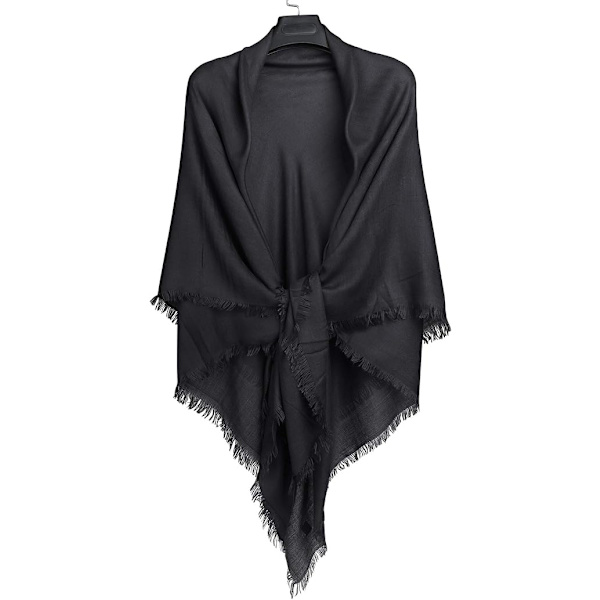 Dame Bomuld Firkantet Shawl Sjal til Efterår Vinter