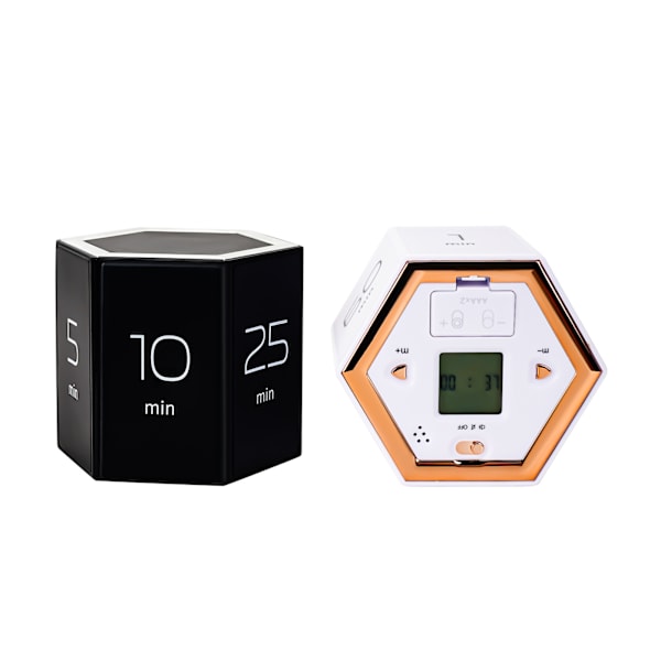 Kökstimer (Vit 1-5-10-25-30-60), Barnens Flip Timer, Magnetisk Stoppur, Duschtimer, för Barn att Studera, Arbeta, Laga Mat, Spela Sport och Ha