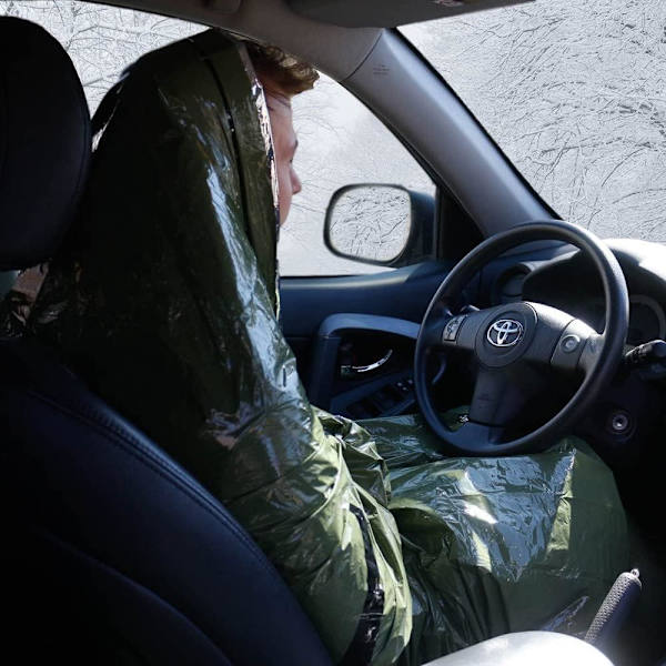 Överlevnadssovsäck, 2 st gröna nödsosäckar, lätt överlevnadsbivvy för utomhuscamping och vandring