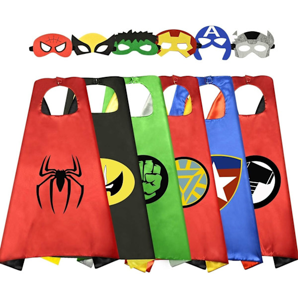 Superhelte Kappe Halloween Tøj - Gaver til Børn Six One Gift