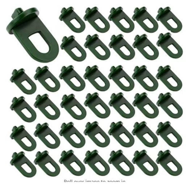 50x Drivhuseklips - Planteunderstøtninger Drivhuse Ophæng, Perfekte Grommets Trellis Clips til dit paradis.