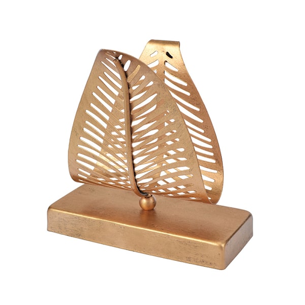 Moderne Serviet Holder, Papirhåndklædeholder, Guld Trekant Løv, Papirdispenser til Køkkenborde Kontor, Middag