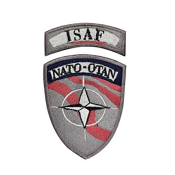 10-pak Nato Flag Klud Patch Broderet Badge Velcro4