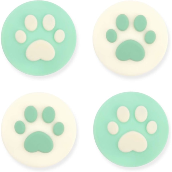 4PCS Silikon Katt Klo Joy Con Tumgrepp Set Joystick Kepsar Kompatibel med Switch och Switch Lite Cover Analoga Tumgrepp