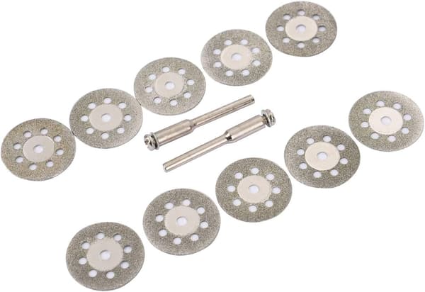 12-pack 22 mm Mini Perforerade Kapskivor, Diamant, Kapskivor, Ann Arbor Shanks