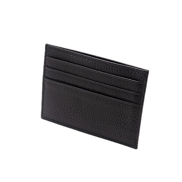 Læder Kort Holder, Sort, Kreditkort Holder, Læder Tegnebog, Ultra-Tynd Tegnebog Læder Tegnebog Gave, Unisex