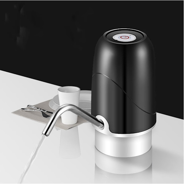 Vattenpump för flaskor, USB-laddningsbar vattenpump med pumpsystem för utomhus eller kök, automatisk bärbar elektrisk vattenpump för flaska