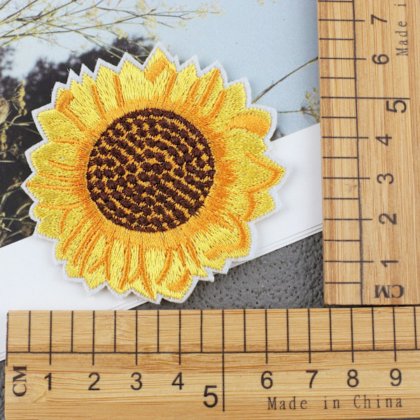 30 stk. Broderi-lapper Jern-på Sy-på Lap, Blomst Lap Sticker Sy På Jern På Lap, Broderet Badge Applique Lap til Tøj Jeans Hat B