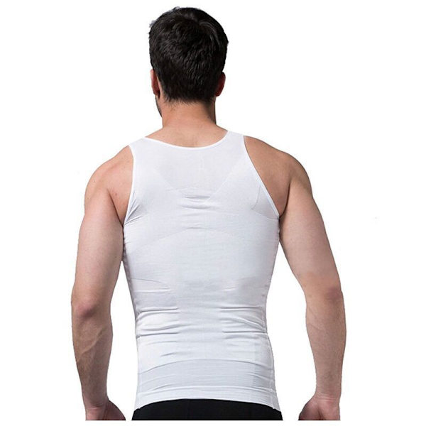 （M）Herr 1 st Slimming Flat Stomach Invisible Shirt Abdo Slimming Shirt Kompression Undershirt