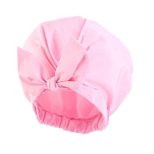 Pink Farve-Brusehat til Kvinder og Piger, Genanvendelig, Overdimensioneret, Dobbelt Vandafvisende, Vaskbar, Sød og Blød