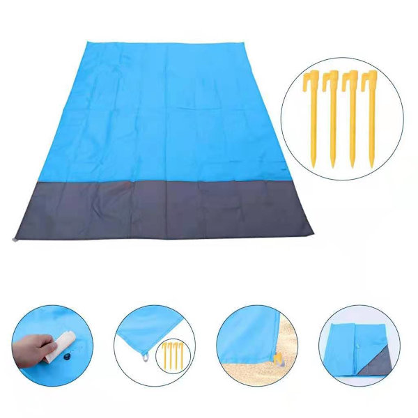 Picknickfilt Strandmatta Picknickmatta, Strandfilt Extra Stor Picknickfilt 200 x 150 cm, Kan Användas Gård Strand Utomhus Camping och
