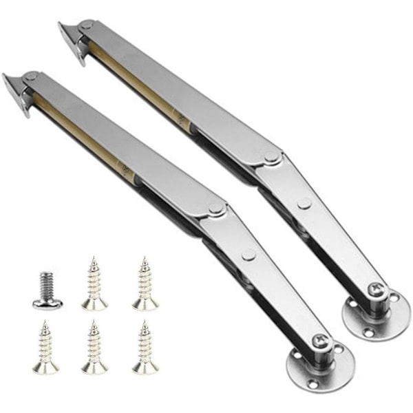 2-pack pneumatiska locklyftare (200N), kraftiga gasfjäderlockstödshing, med mjuk stängning