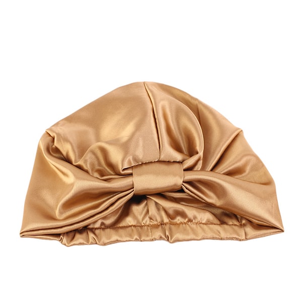 Khaki Dusjhette for Kvinner og Jenter, Gjenbrukbar, Overdimensjonert, Vaskbar, Søt og Myk, Imitert Silke Dobbeltlags Pyjamas Kjemoterapi Hette Pakkestørrelse Hoo