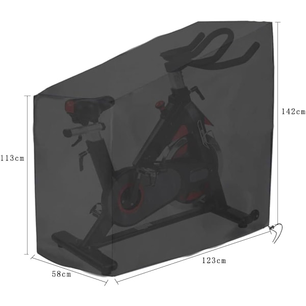 Övningscykelskydd Vattentätt Cykelskydd Skyddande Överdrag för Utomhuscykel Anti-Damm Anti-UV-Överdrag