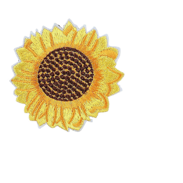 33 Stykker Broderet Strygepatch, Solsikker Sommerfugl Tusindfryd Blomst Strygepatches Sæt, Sy På/Stryge På Patch Applikation til Tøj, Kjole, Hat, Jea