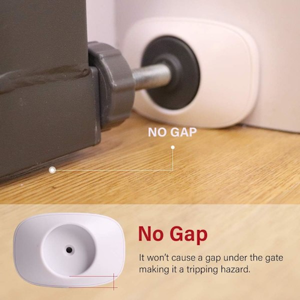 4 st Baby Gate Väggskydd för Tryckgrind, Skyddar Väggar/Socklar/Trappor/Dörrkarm/Dörrar, för Barnsäkerhet, Lätt att Installera