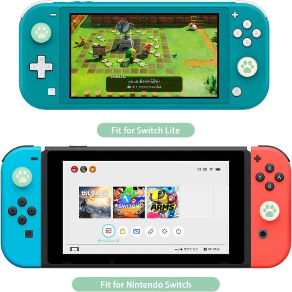 4 stk. Silikon Katteklo Joy Con Tommelgreb Sæt Joystick Hætter Kompatibel med Switch og Switch Lite Dæk Analog Tommelfinger Stick Greb