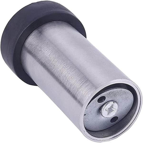 Gulv-dørstopper 8 cm Rustfrit Stål Dørstopper Dørstopper (Pakke med 4)