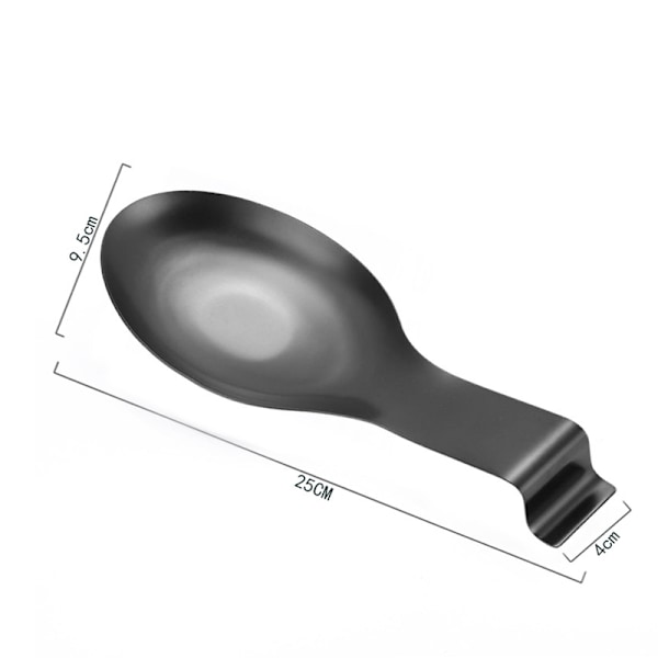 Matt Silver Skedslev, Rostfritt Stål Skedslevhållare för Spis, Kök Redskapshållare för Slev, Tång, Spatel, Skedslevhållare för Spishäll (1PC-9.