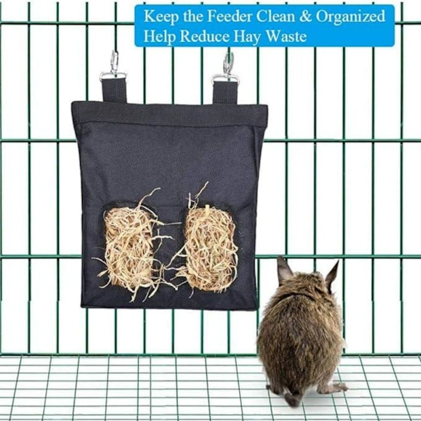 Kaninmatare, Marsvin, Hö, Kaninmatare, Chinchilla, Förvaringspåse Blue