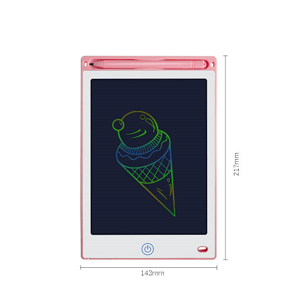 8,5 tommer farverig LCD skrivetablet til børn og voksne - Velegnet til at tage med (Pink), LCD skrivemagisk tegningstablet - Fantastiske gaver til 3 4 5 6 7 år gamle