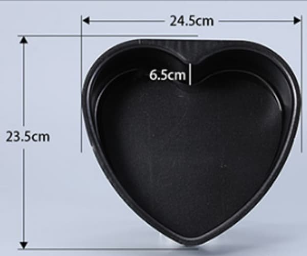 Non-stick hjärtformad form 24 cm
