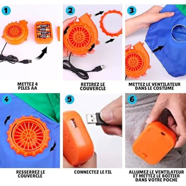 Uppblåsbar dräkt - Polyester, Ovanlig, Premiumkvalitet, Vuxenstorlek, Bekväm att bära, Hållbar