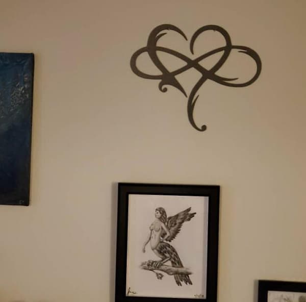 Vægophæng Hjerte Metal Vægkunst