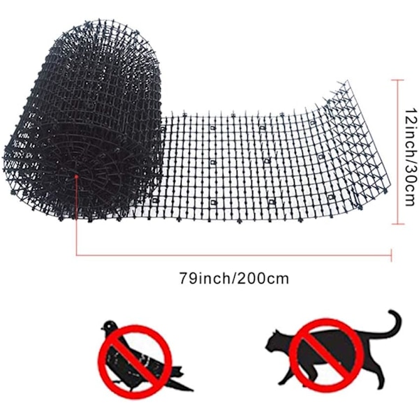 Epine Anti-Kattemåtte Havegitter Anti Hunde, Katte, Kæledyr 200 x 30 cm