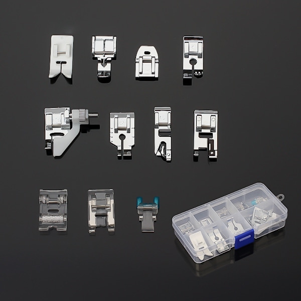 11Pcs Presser Feet,Sewing Machine Presser Feet Kit Replacement Parts Accessories for Some Models of Brother Singer Janome Toyota Domestic Sewing Mach