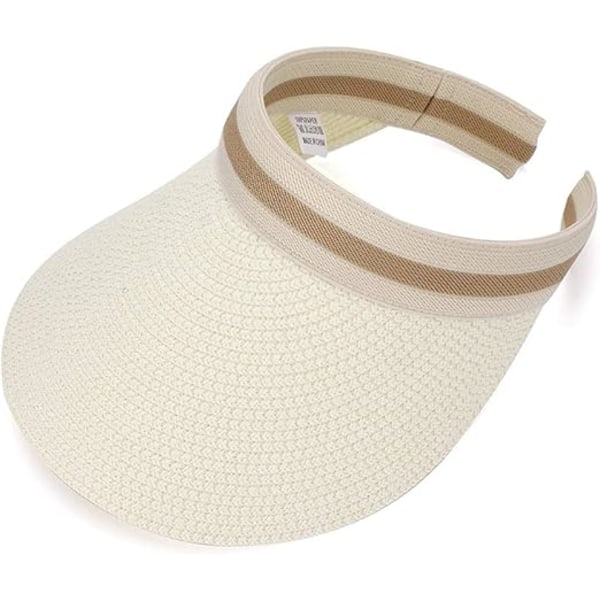 Damhatt Sommar Stor Brätte Strandhatt Omkrets 55 - 58cm Zhan Hatt 13.5cm Halmhattar Hatt