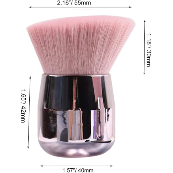 Nagelborste, rengöringsborste för manikyr nagelfärg och makeup puder rouge