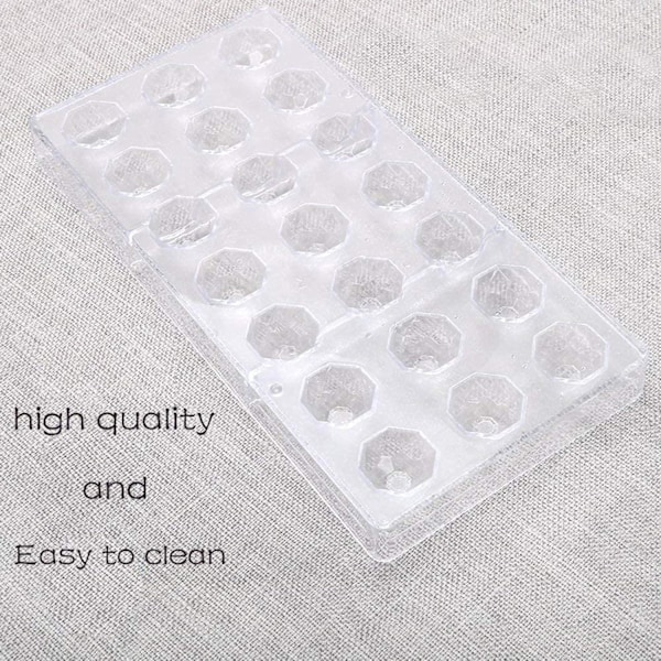 Transparent Chokoladeform, Klar Plastik Slikform, til Fremstilling af Sfæriske Slik, Chokolade, Kage Snacks, 275*135*24mm (Fodboldform)